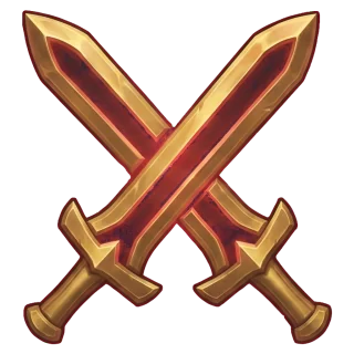 Crossed swords